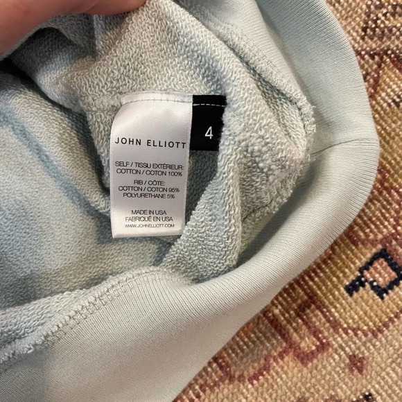 John Elliott vintage fleece light blue crewneck sweater XL - Picture 4 of 9